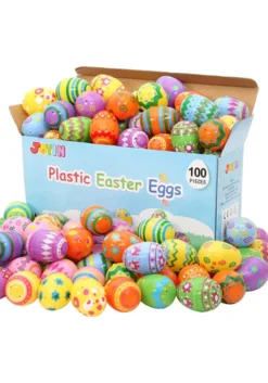 Joyin 100 Printed Plastic Egg Shells
