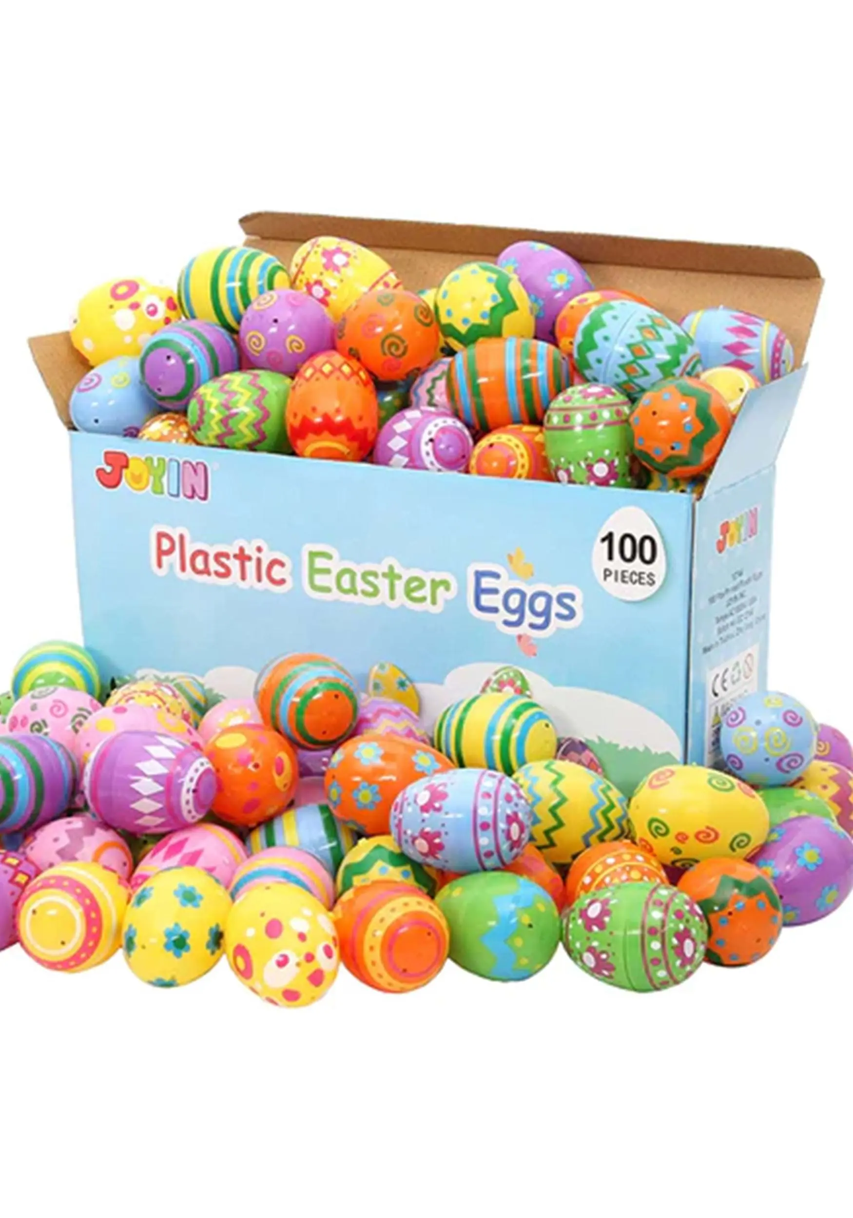 Joyin 100 Printed Plastic Egg Shells 1 Joyin 100 Printed Plastic Egg Shells