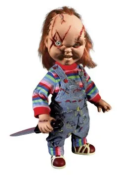 Mezco Toyz 15" Chucky Scarred Talking Good Guy Doll -Cheap Anna Costumes Store 15 chucky scarred talking good guy doll 4