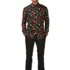 Opposuits Adult Christmas Icons Button Up Shirt