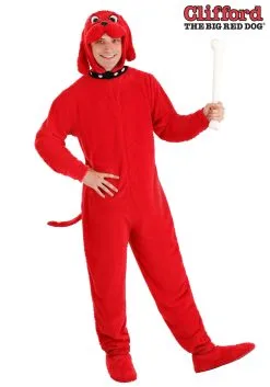 Savvy Garments Clifford The Big Red Dog Costume For Adults