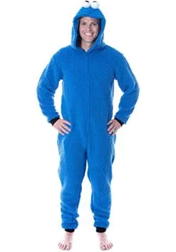 MJC International Adult Cookie Monster Sesame Street Union Suit