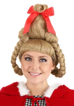 Partytime Wig Deluxe Christmas Girl Wig For Adult