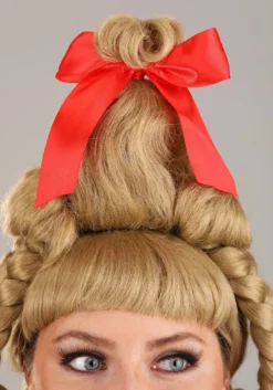 Partytime Wig Deluxe Christmas Girl Wig For Adult -Cheap Anna Costumes Store adult deluxe christmas girl wig alt 2