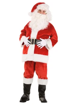LF Products Pte. Ltd. Deluxe Red Santa Claus Costume For Adults