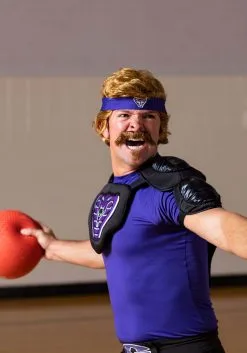 Fun Costumes Dodgeball Purple Cobra Adult Costume -Cheap Anna Costumes Store adult dodgeball purple cobra costume alt 5