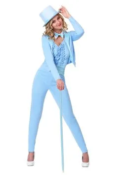 Fun Costumes Adult Female Blue Tuxedo Costume