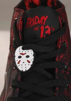 Ground Up Friday The 13th Jason High Top Adult Sneakers -Cheap Anna Costumes Store adult friday the 13th jason high top sneakers alt 6