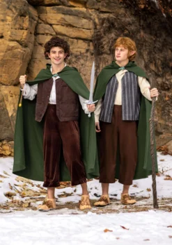 Fun Costumes Lord Of The Rings Frodo Costume For Men -Cheap Anna Costumes Store adult frodo lord of the rings costume alt 2