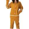 California Costume Collection Adult Gingerbread Cookie Jumpsuit
