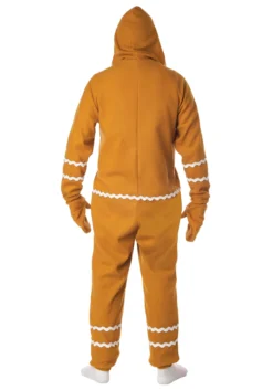 California Costume Collection Adult Gingerbread Cookie Jumpsuit 5 California Costume Collection Adult Gingerbread Cookie Jumpsuit -Cheap Anna Costumes Store adult gingerbread jumpsuit alt 2