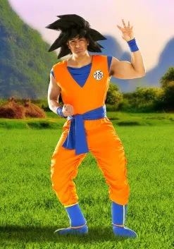 Fun Costumes Dragon Ball Z Goku Men's Costume -Cheap Anna Costumes Store adult goku costume alt 5