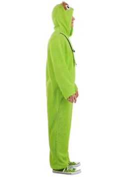 Savvy Garments Adult Oscar The Grouch Costume Jumpsuit -Cheap Anna Costumes Store adult oscar the grouch costume alt 3