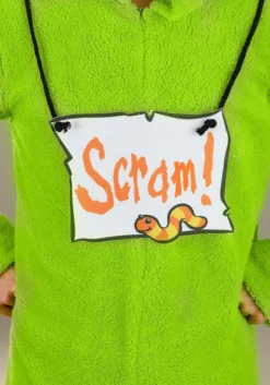 Savvy Garments Adult Oscar The Grouch Costume Jumpsuit -Cheap Anna Costumes Store adult oscar the grouch costume alt 5