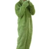 Shangai Jianwuyi Industrial & Commercial Ltd. Plus Size Adult Green Furry Jumpsuit