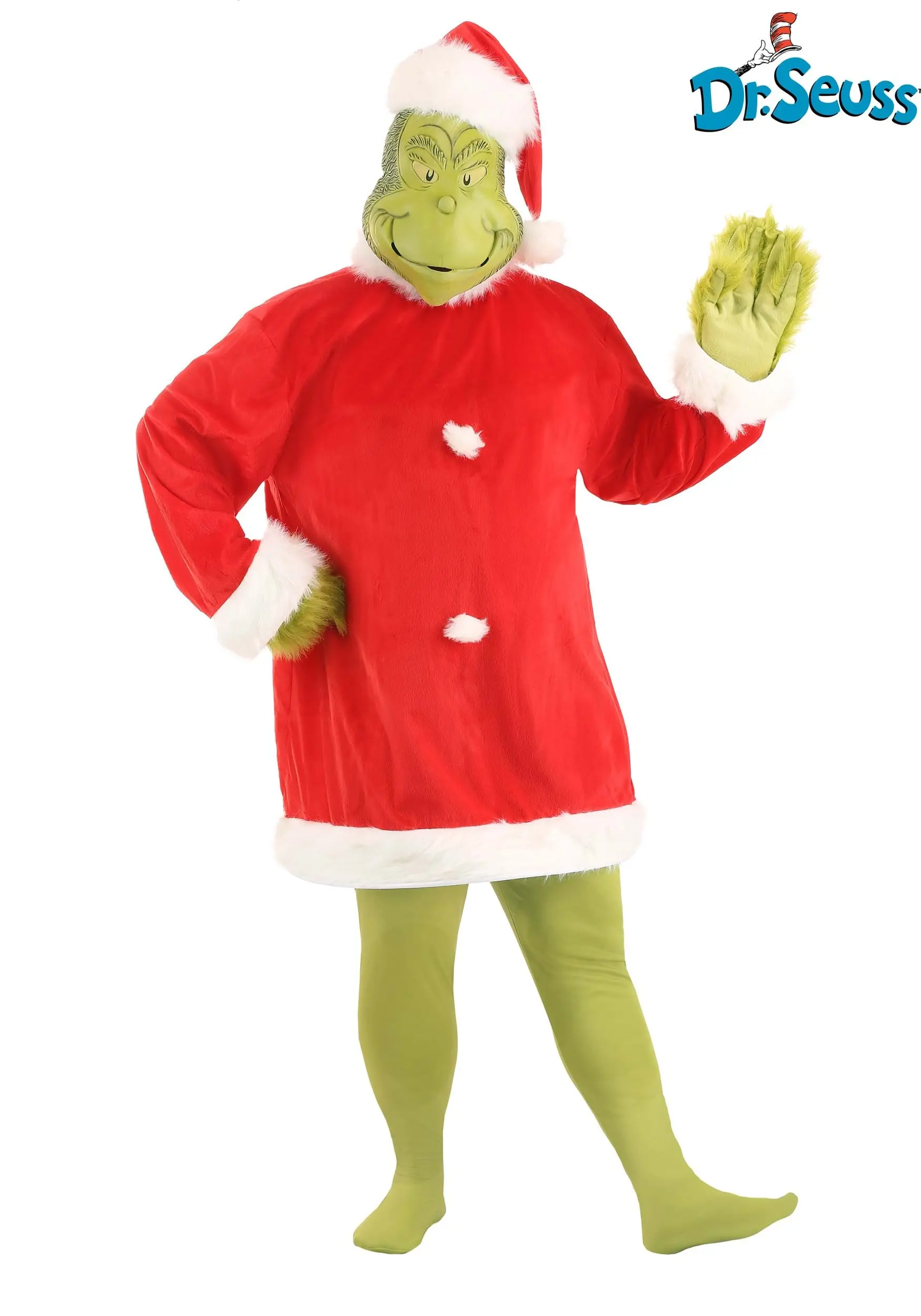 Elope Plus Size Grinch Costume 1 Elope Plus Size Grinch Costume