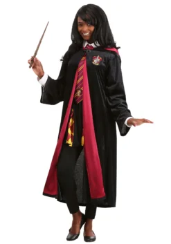 Jerry Leigh Plus Size Harry Potter Hermoine Deluxe Gryffindor Robe For Adults 9 Jerry Leigh Plus Size Harry Potter Hermoine Deluxe Gryffindor Robe For Adults -Cheap Anna Costumes Store adult plus size harry potter hermoine deluxe gryffindor robe 2