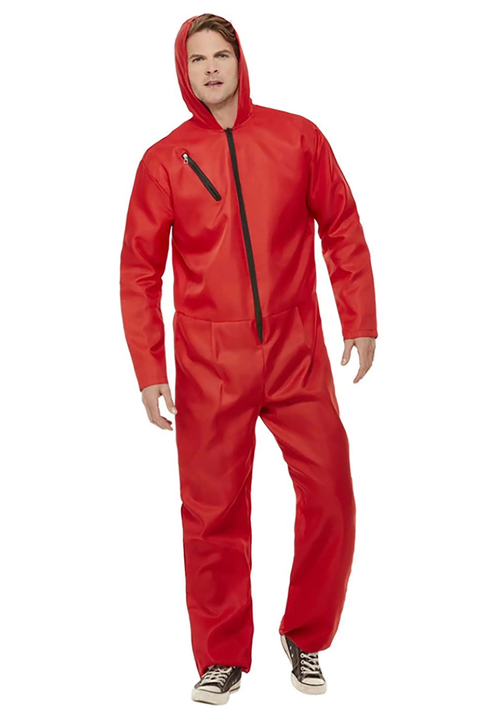 Smiffys Red Jumpsuit For Adults 1 Smiffys Red Jumpsuit For Adults