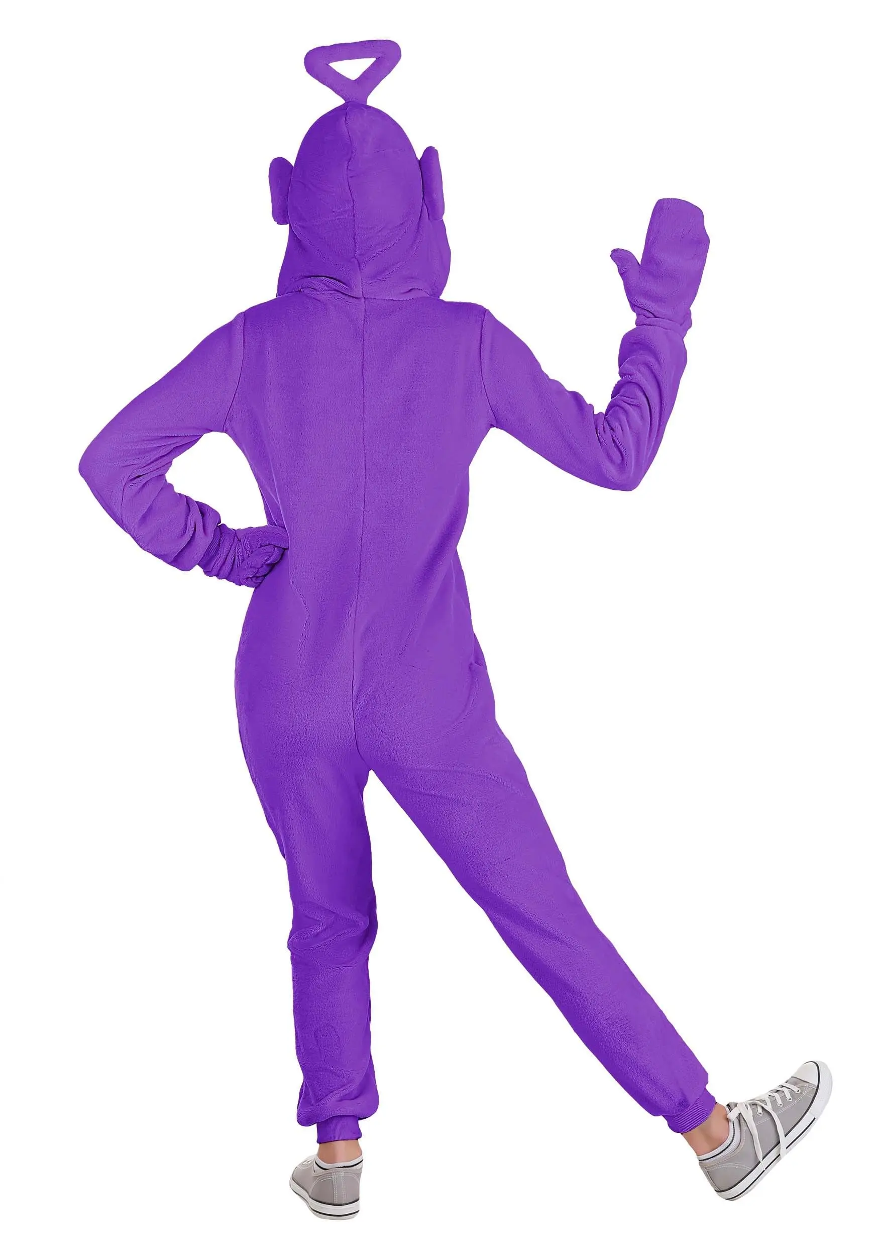 Fun Costumes Teletubbies Tinky Winky Jumpsuit Costume For Adults 2 Fun Costumes Teletubbies Tinky Winky Jumpsuit Costume For Adults - Image 2