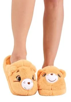 Shenzen Amilla Adult's Tenderheart Care Bear Slippers -Cheap Anna Costumes Store adults tenderheart care bear slippers alt 4