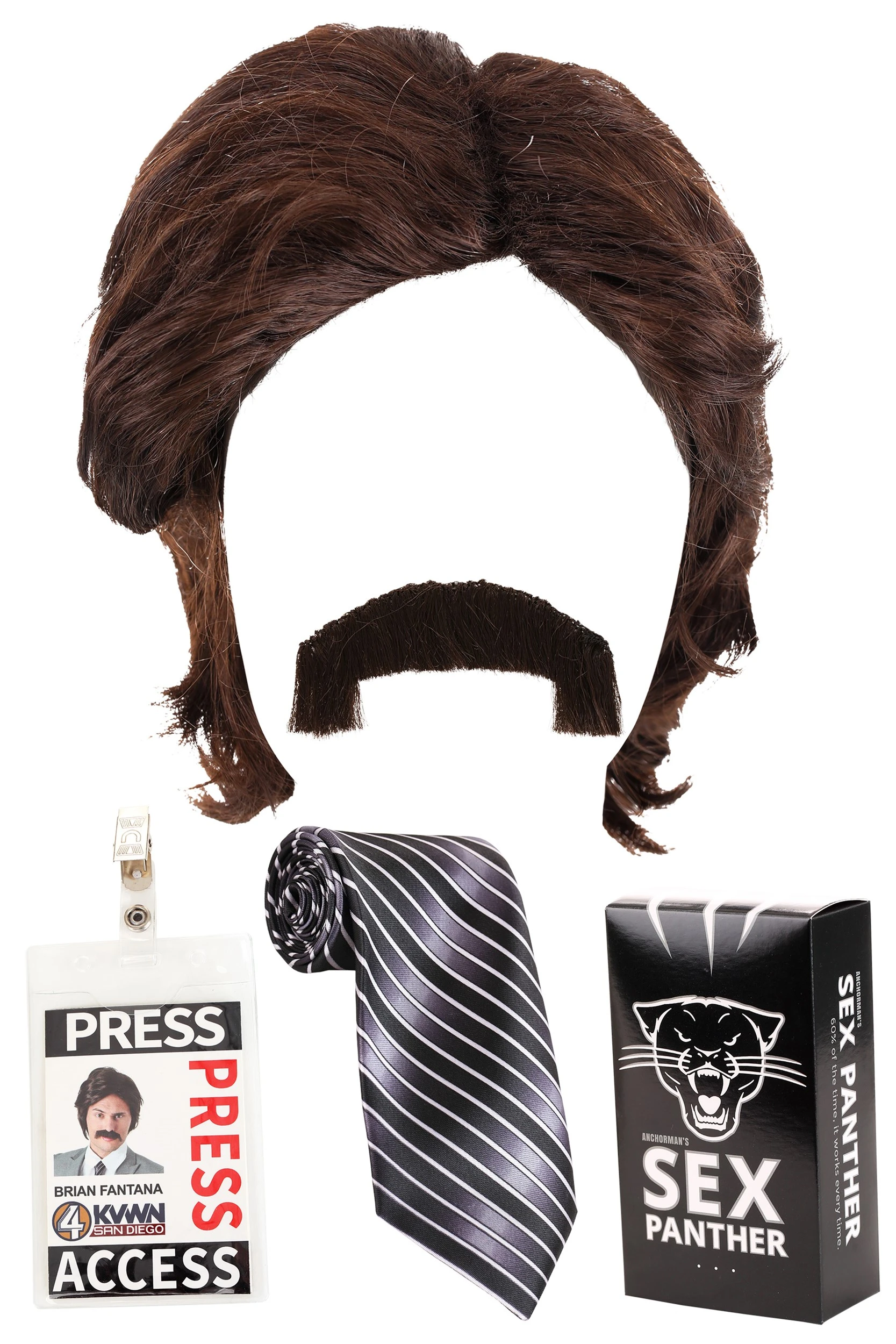 Partytime Costume & Lingerie (Yiwu) Factory Anchorman Brian Fantana Kit 2 Partytime Costume & Lingerie (Yiwu) Factory Anchorman Brian Fantana Kit - Image 2