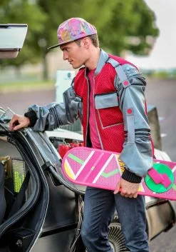 EI Global Group Authentic Marty McFly Jacket Costume -Cheap Anna Costumes Store authentic marty mcfly jacket alt 2