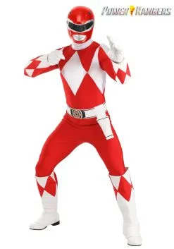 Fun Costumes Authentic Power Rangers Adult Red Ranger Costume