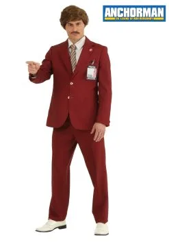 Opposuits Authentic Ron Burgundy Costume Suit
