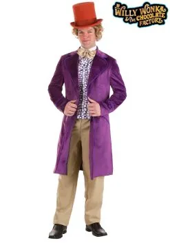 Haizhilan Garment CO., LTD Men's Authentic Willy Wonka Costume Jacket