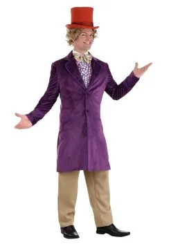 Haizhilan Garment CO., LTD Men's Authentic Willy Wonka Costume Jacket 6 Haizhilan Garment CO., LTD Men's Authentic Willy Wonka Costume Jacket -Cheap Anna Costumes Store authentic willy wonka jacket alt 2