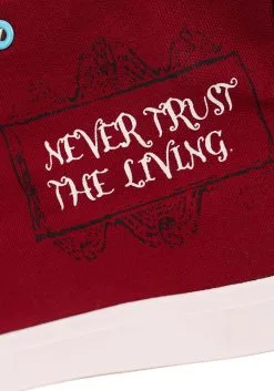 Ground Up Beetlejuice Recently Deceased Maroon Sneakers For Adults -Cheap Anna Costumes Store beetlejuice recently deceased maroon adult sneakers alt 10