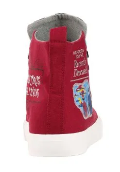 Ground Up Beetlejuice Recently Deceased Maroon Sneakers For Adults -Cheap Anna Costumes Store beetlejuice recently deceased maroon adult sneakers alt 5