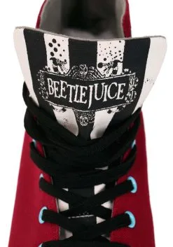 Ground Up Beetlejuice Recently Deceased Maroon Sneakers For Adults -Cheap Anna Costumes Store beetlejuice recently deceased maroon adult sneakers alt 8