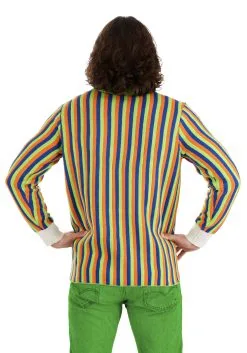 BigWan Apparel Co. Sesame Street Bert Cosplay Knit Sweater For Adults -Cheap Anna Costumes Store bert cosplay knit sweater adult alt 4 1