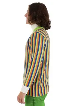 BigWan Apparel Co. Sesame Street Bert Cosplay Knit Sweater For Adults -Cheap Anna Costumes Store bert cosplay knit sweater adult alt 5 1