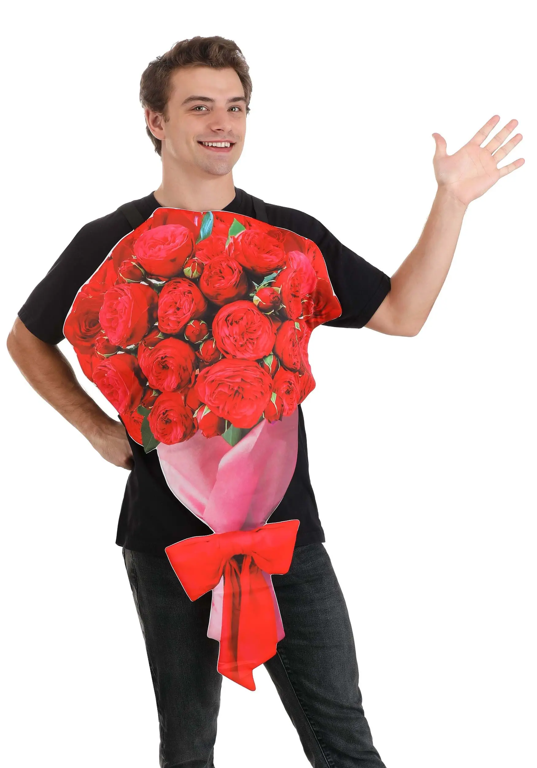 Elope Adult Bouquet Of Roses Sandwich Board Costume 1 Elope Adult Bouquet Of Roses Sandwich Board Costume
