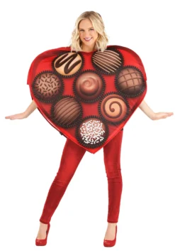 Fun Costumes Heart-Shaped Box Of Chocolates Adult Costume