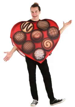 Fun Costumes Heart-Shaped Box Of Chocolates Adult Costume 7 Fun Costumes Heart-Shaped Box Of Chocolates Adult Costume -Cheap Anna Costumes Store box of chocolates heart costume alt 3