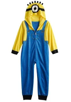 AME Sleepwear Minion Time Blanket Sleeper For Boys