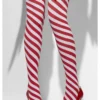 Smiffys Candy Cane Striped Thigh High Women's Stockings