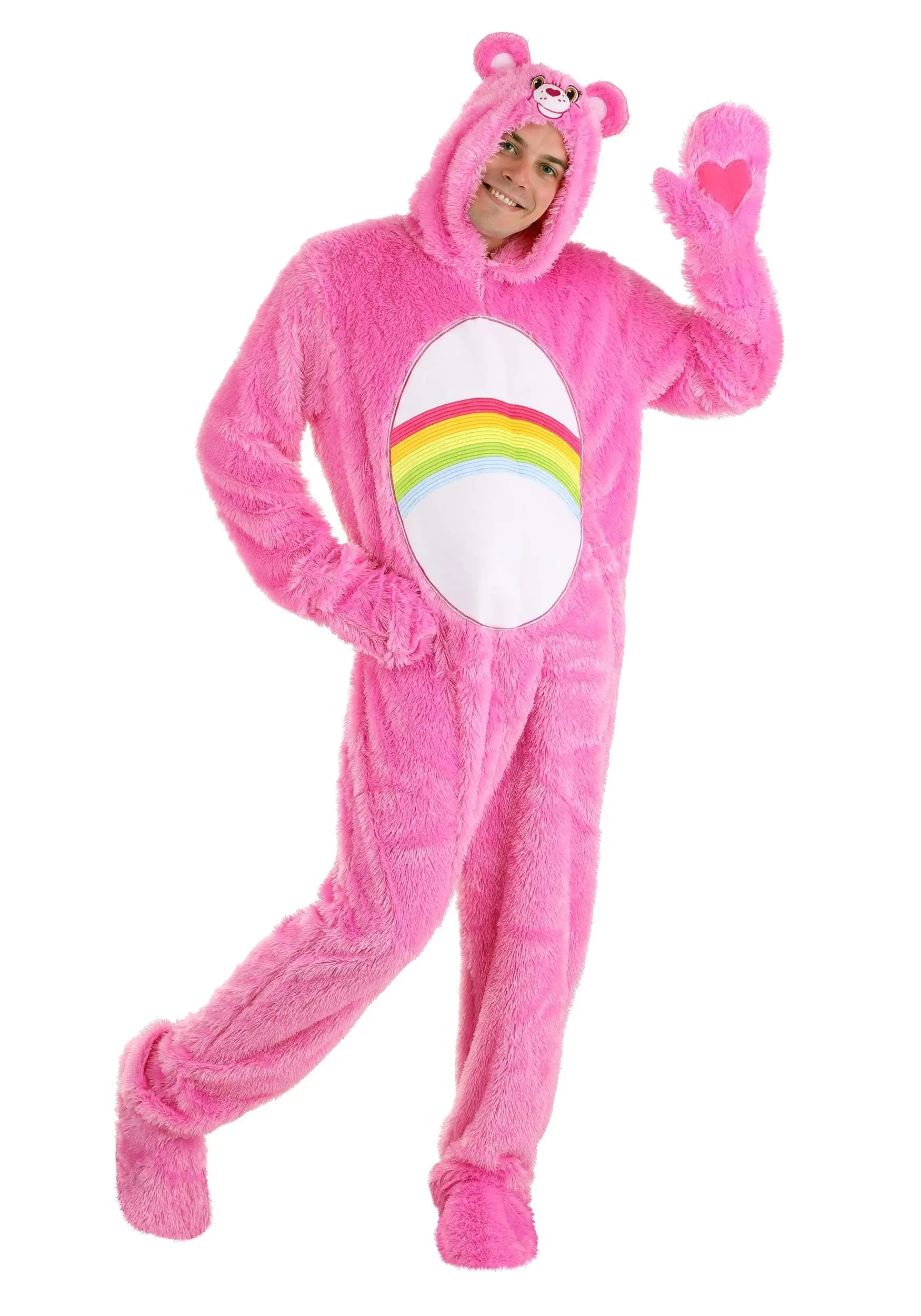 Fun Costumes Care Bears Adult Classic Cheer Bear Costume 2 Fun Costumes Care Bears Adult Classic Cheer Bear Costume - Image 2