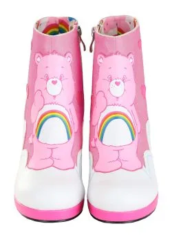Dongguan Pei Feng Shoes Co., Ltd. Care Bears Ankle Boots: Cheer Bear -Cheap Anna Costumes Store care bears cheer bear ankle boots alt 3 1