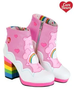 Dongguan Pei Feng Shoes Co., Ltd. Care Bears Ankle Boots: Cheer Bear -Cheap Anna Costumes Store care bears cheer bear ankle boots alt 9