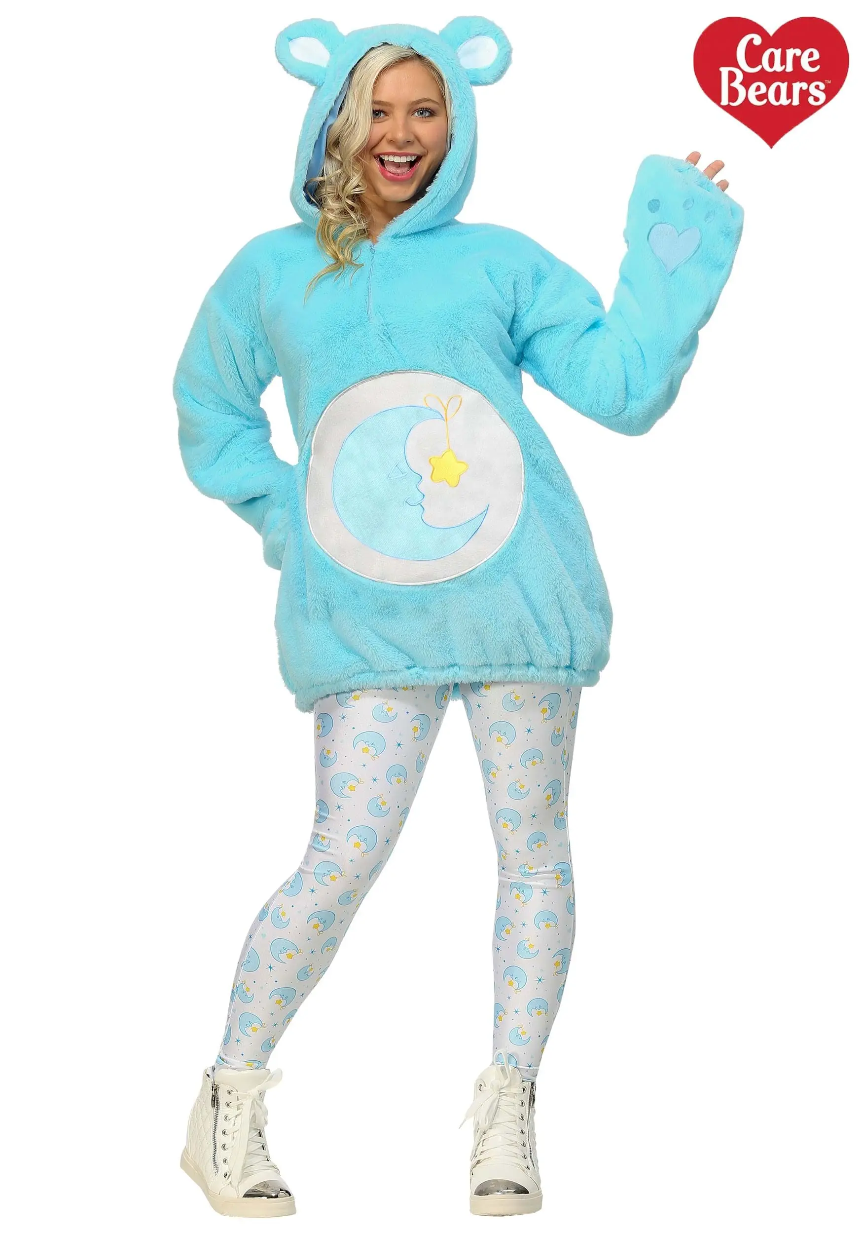 Fun Costumes Care Bears Deluxe Bedtime Bear Hoodie Women's Costume 1 Fun Costumes Care Bears Deluxe Bedtime Bear Hoodie Women's Costume