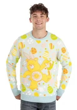 BigWan Apparel Co. Care Bears Easter Egg Hunt Ugly Sweater For Adults -Cheap Anna Costumes Store care bears easter egg hunt ugly sweater alt 4