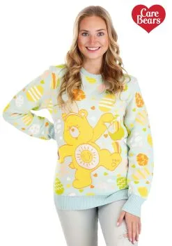 BigWan Apparel Co. Care Bears Easter Egg Hunt Ugly Sweater For Adults -Cheap Anna Costumes Store care bears easter egg hunt ugly sweater alt 5