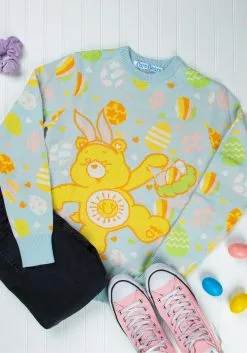 BigWan Apparel Co. Care Bears Easter Egg Hunt Ugly Sweater For Adults -Cheap Anna Costumes Store care bears easter egg hunt ugly sweater alt 6
