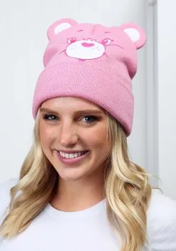 Elope Care Bears Cheer Bear Knit Hat For Adults -Cheap Anna Costumes Store cheer bear knit hat alt 2