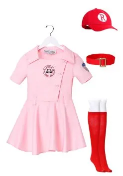 Fun Costumes A League Of Their Own Dottie Girls Costume -Cheap Anna Costumes Store child a league of their own dottie costume alt 5