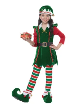 California Costume Collection Festive Elf Girls Costume